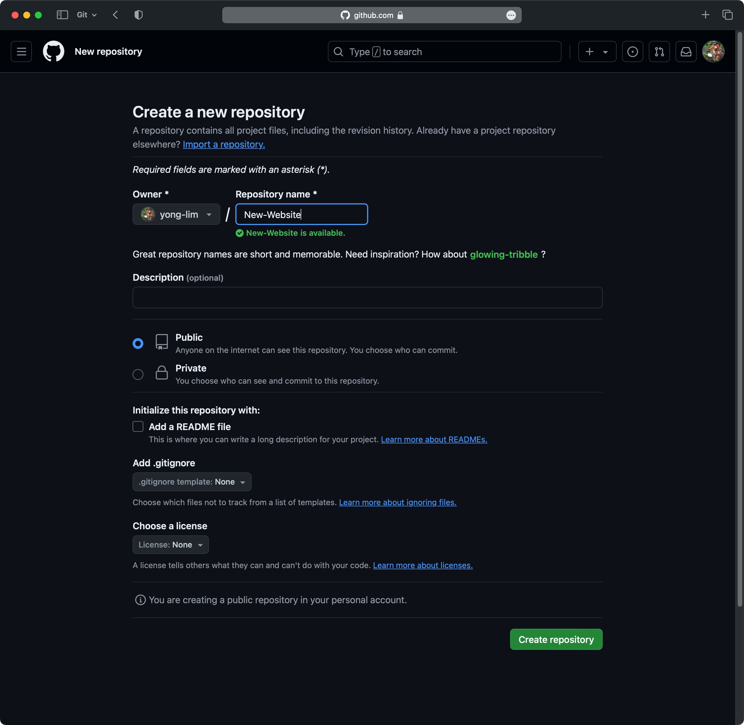 New GitHub Repo